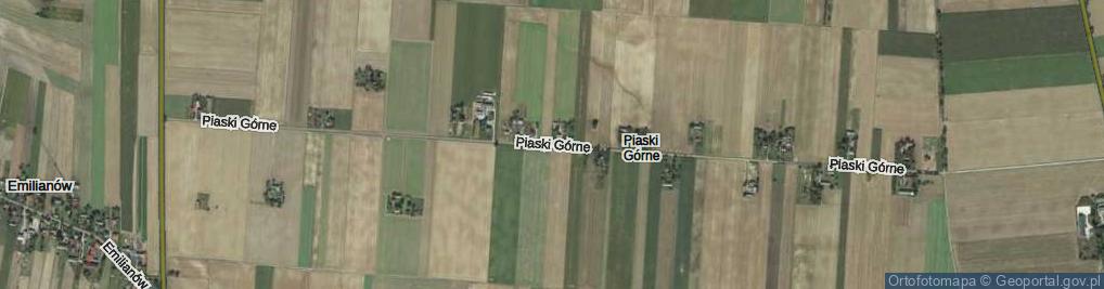 Zdjęcie satelitarne Piaski Górne ul.